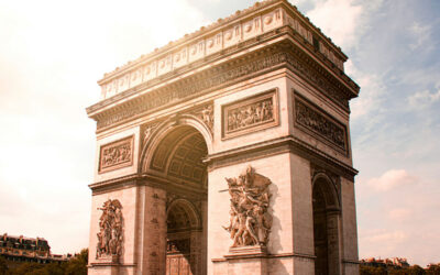 Arc de Triomphe, Paris au soleil levant