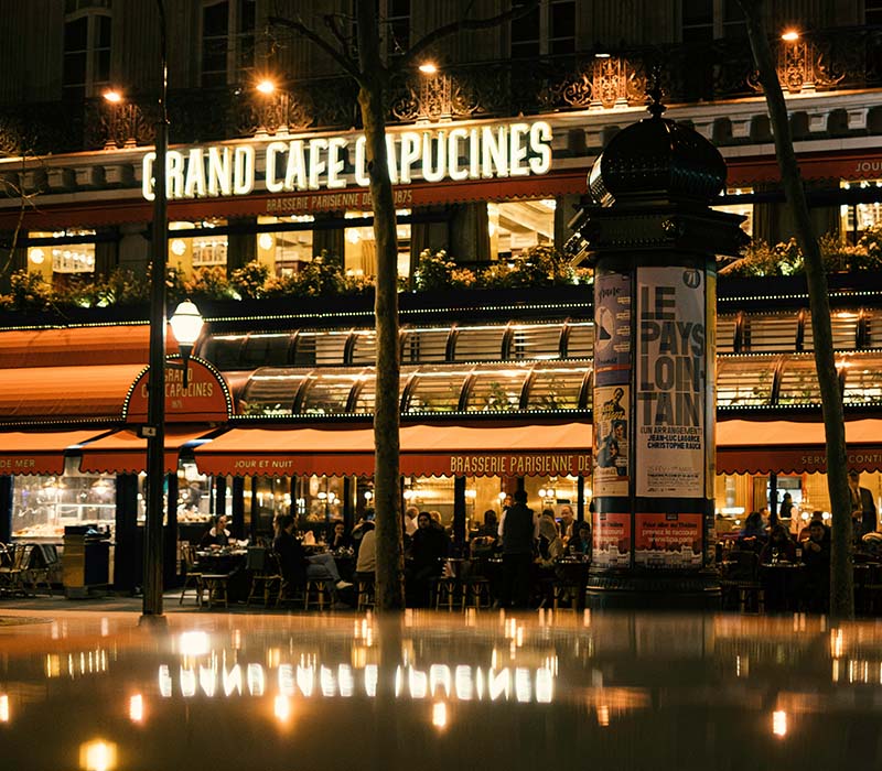 Grands Boulevards Paris et brasserie Grand Café Capucines