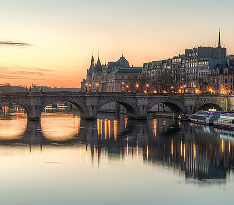 Ile de la Cité et Pont Neuf à Paris