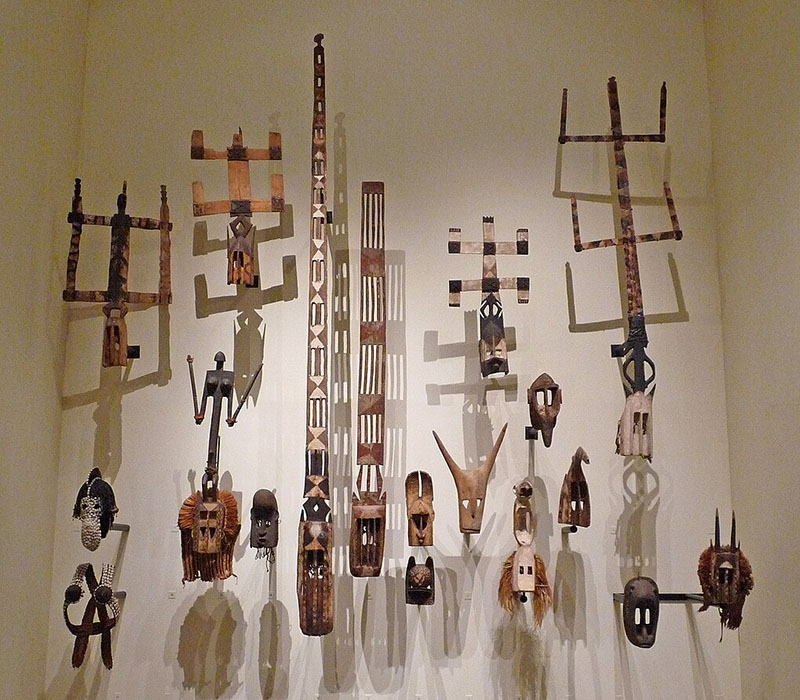 Musée du Quai Branly à Paris - Masques Dogon du Mali