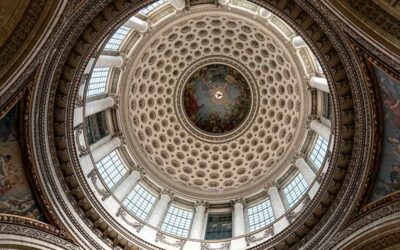 Le Panthéon et sa coupole vue de l’intérieur