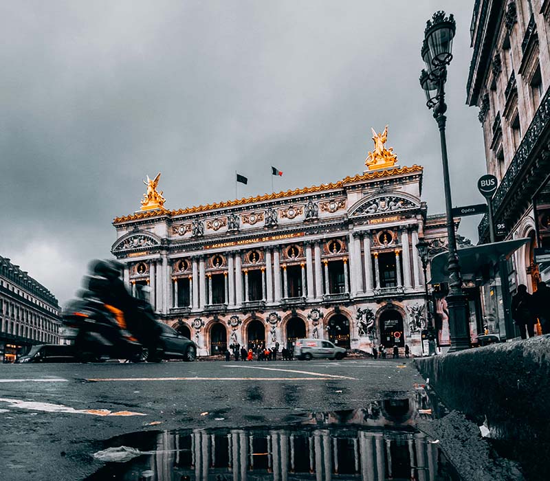 Opéra Garnier depuis l'avenue de l'Opéra, Paris