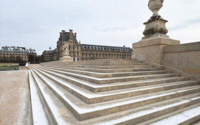 Jardin des Tuileries en hiver, Musée du Louvre, Paris